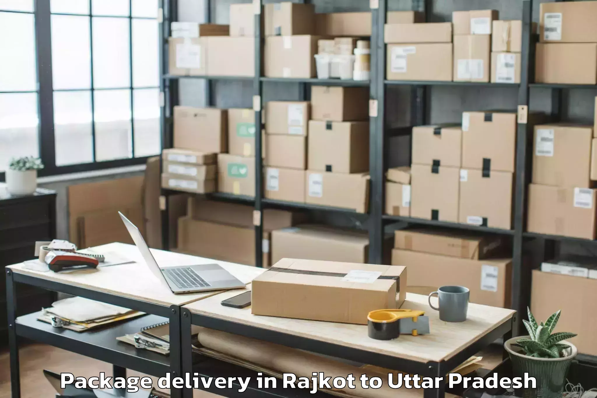 Top Rajkot to Khairabad Package Delivery Available